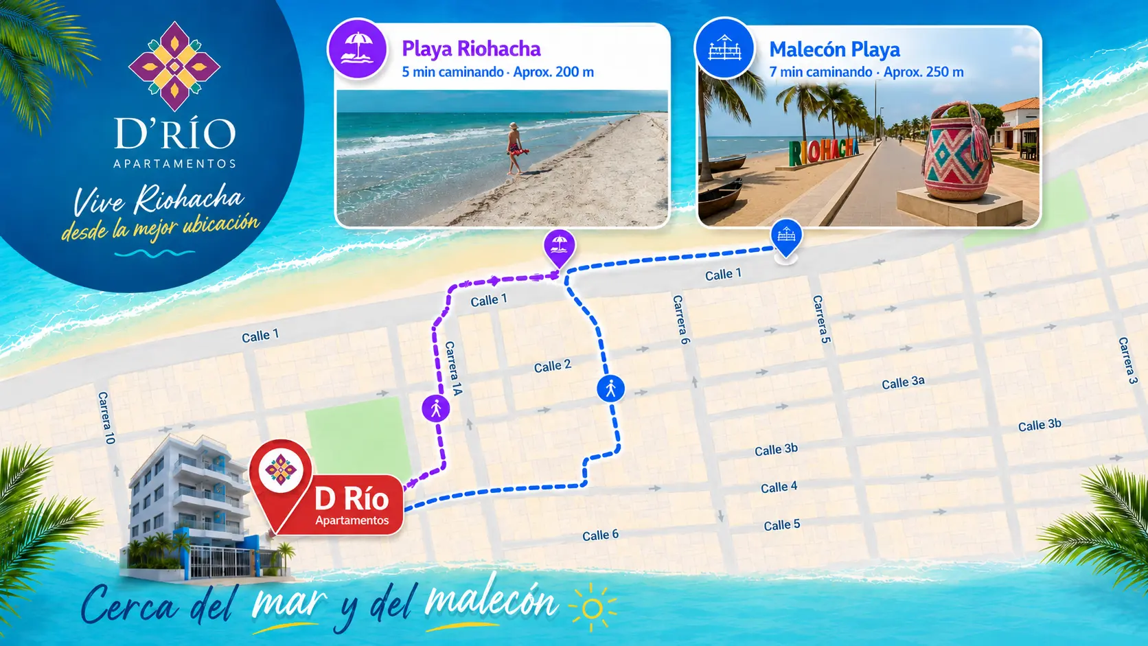 DRIO APARTAMENTOS - UBICACIÓN RIOHACHA